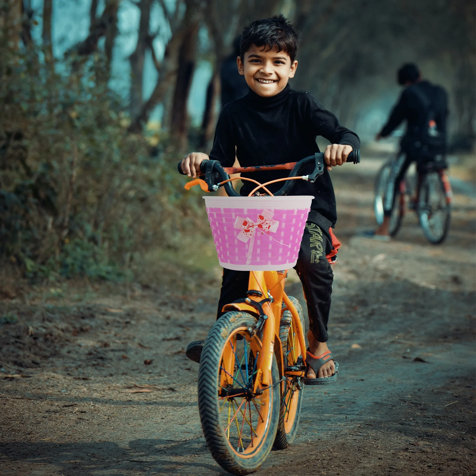 

1Set Kid Bike Basket Scooter Streamers Handlebar Covers Colorful Durable Kids Bicycle Accessories Supplies Kids Bike Basket