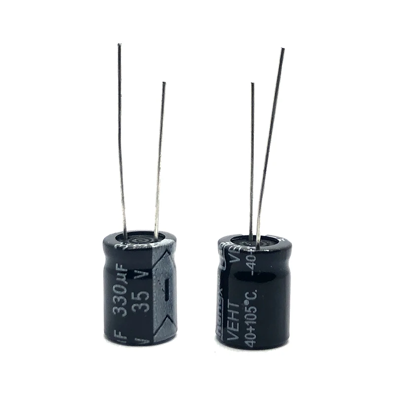 10pcs 35V330UF 10x13mm Aluminum Electrolytic Capacitor 330uf35v 35v 330uf 35v330mf 330mf35v 35v330MFD 35wv 35vdc