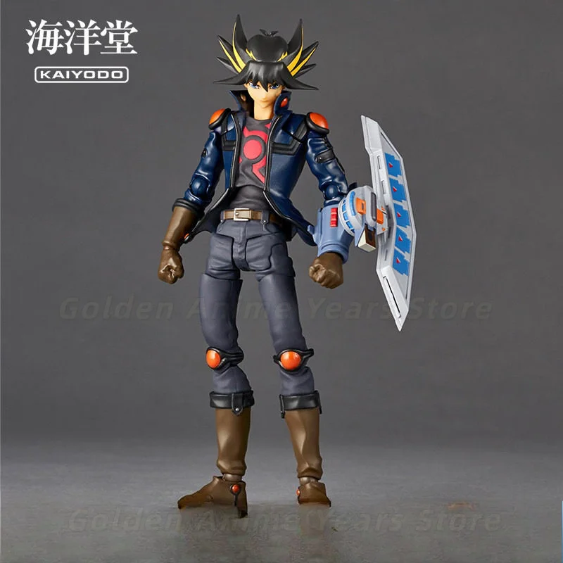 【In Stock】Original Kaiyodo Revolver Tech Series Yu-Gi-Oh! Yusei Fudo Action Figure Gift&Collection