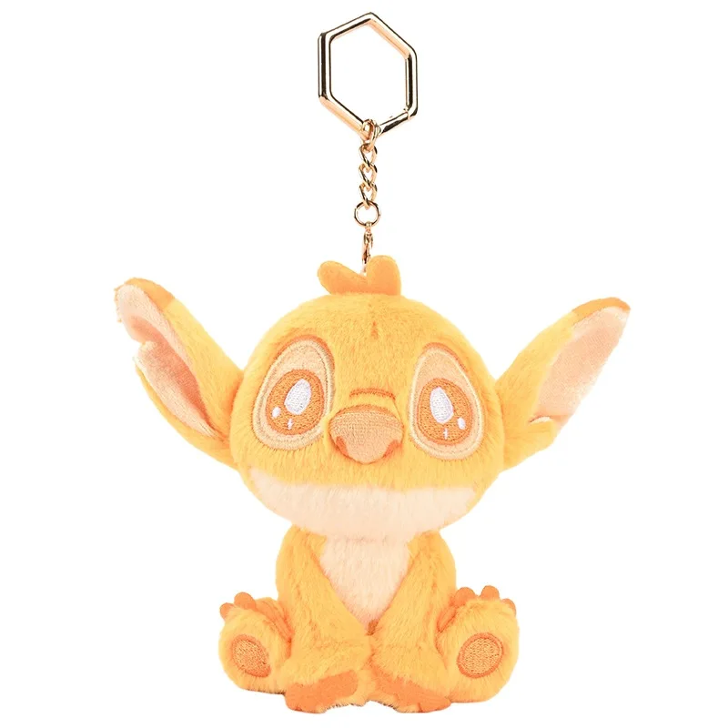 Kawaii Disney Lilo&stitch Plush Toy Keychain Creative Peripheral Cartoon Backpack Couple Pendant Stuffed Doll Girl Birthday Gift