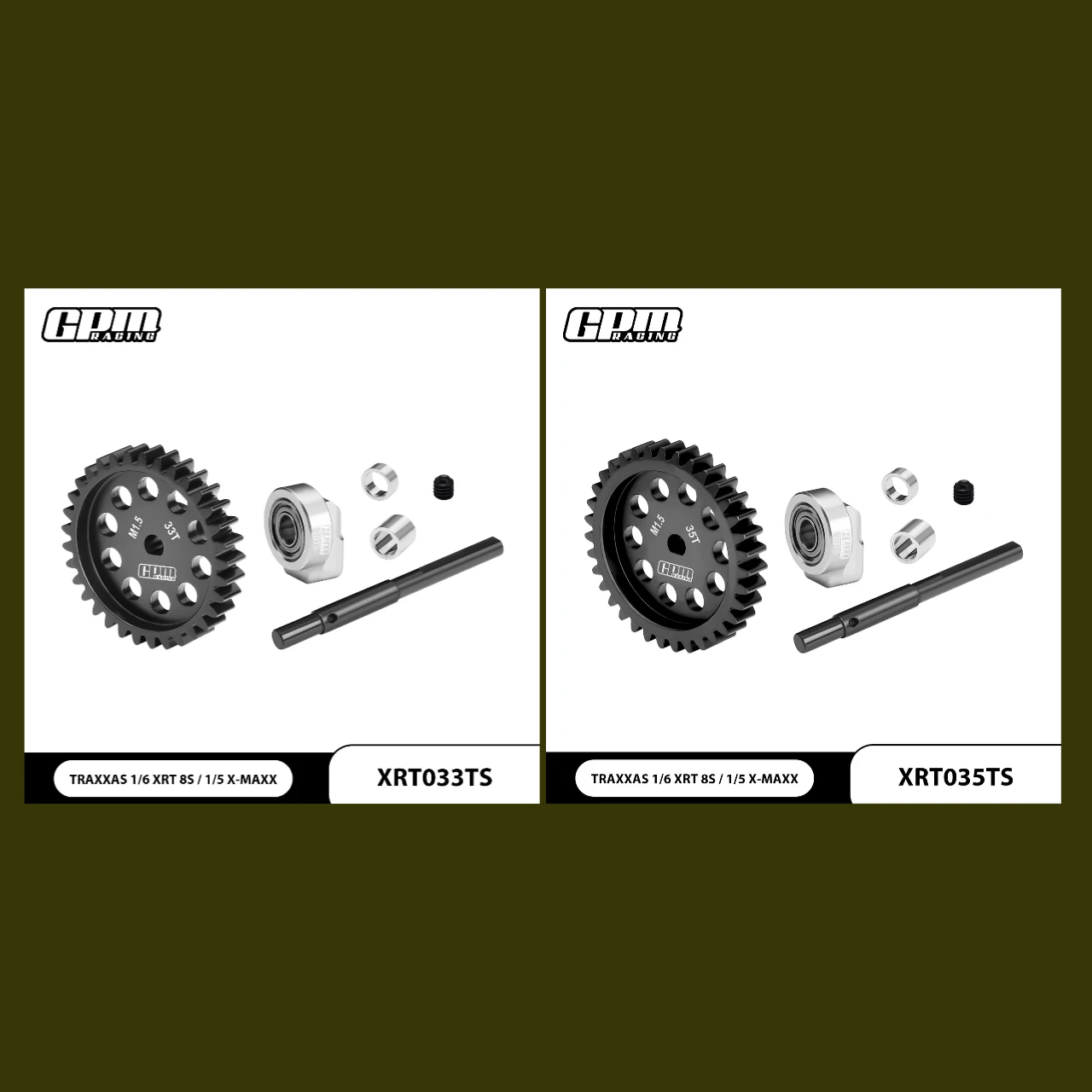 

40Cr Carbon Steel M1.5 Spur Gear 33T/35T For TRAXXAS 1/6 XRT 1/5 X-MAXX 6S/8S