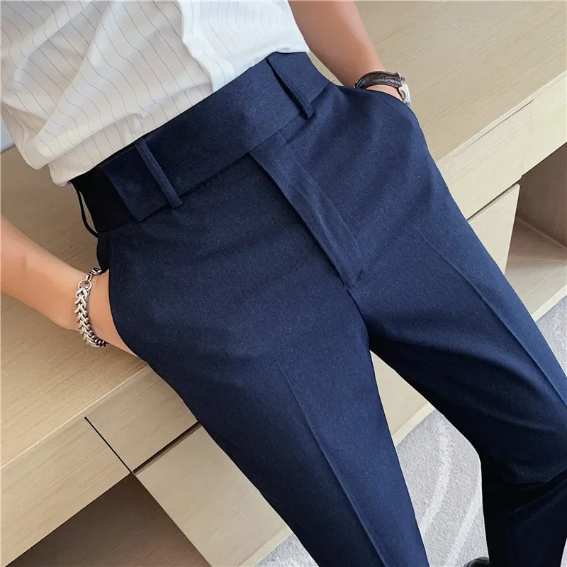 

2024 Wedding Dress Pants for Men Business Suit Pant Casual Slim Formal Pants Pantalon Costume Men Suit Trousers Plus size 29-36