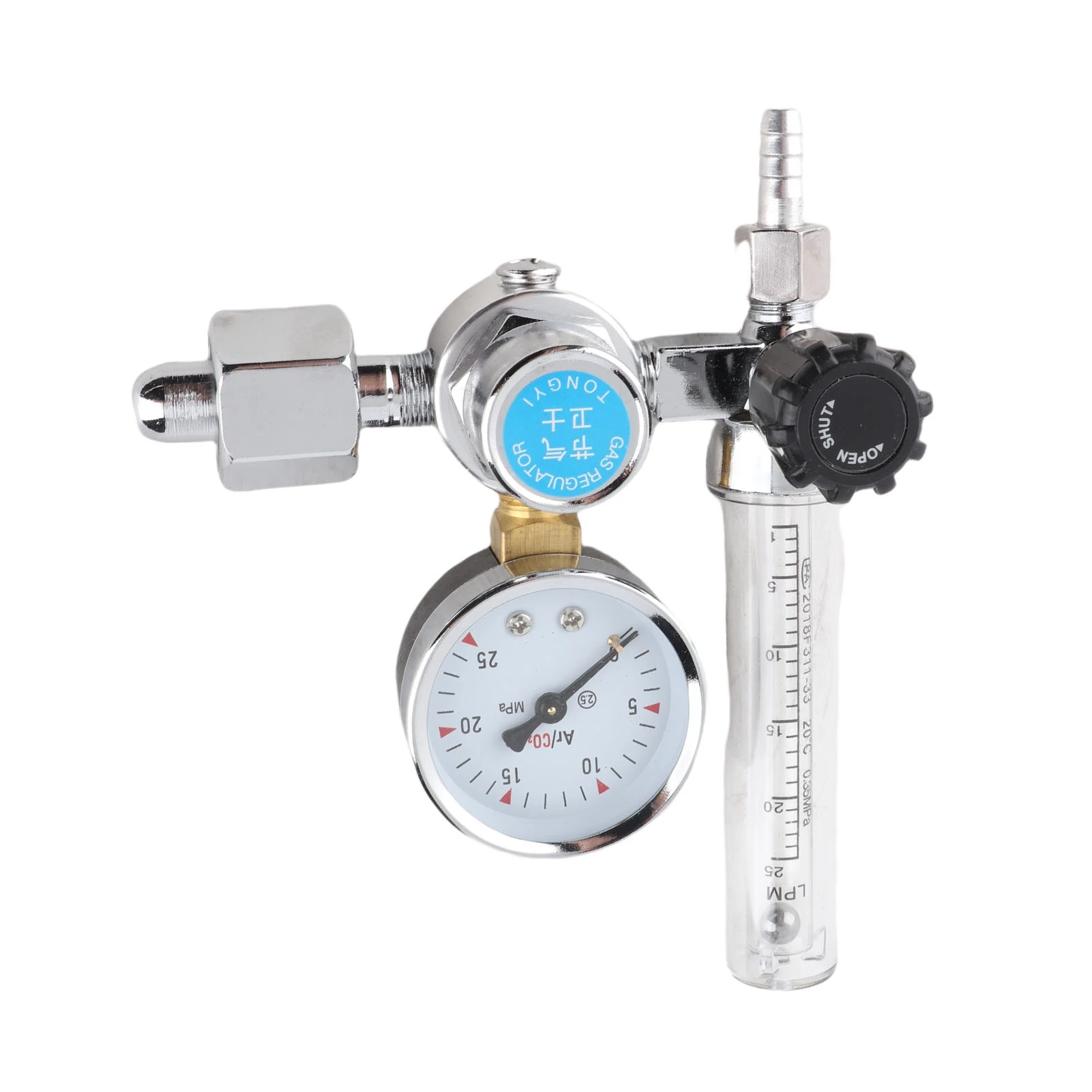 Argon CO2 Mig Tig Flow Meter Regulator Pressure Gauge Welder Parts Argon CO2 Flow Meter Regulator Welding Regulator Replacement