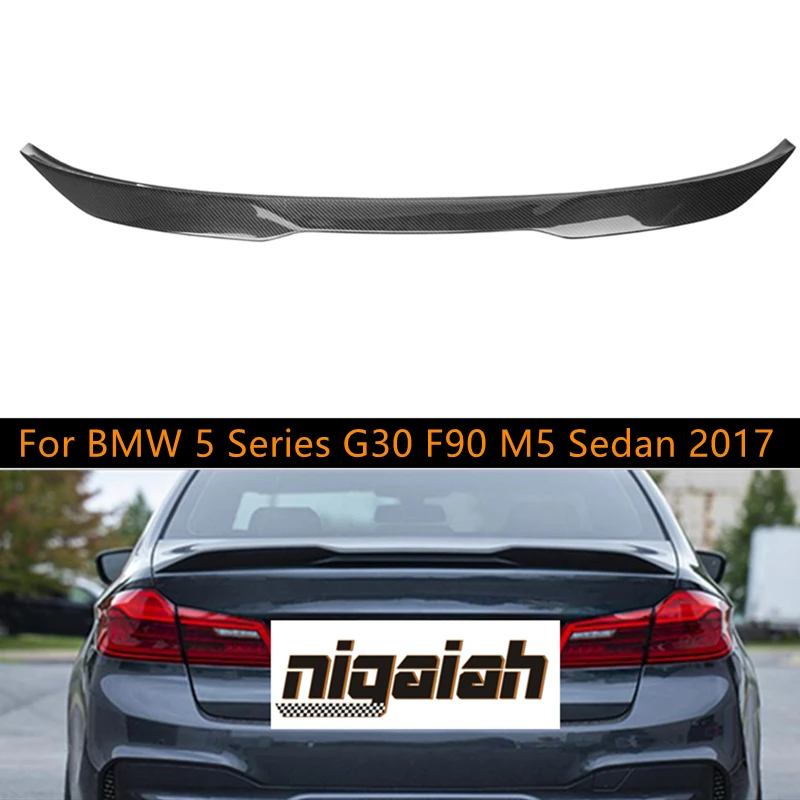 

PRO Style Real Carbon Fiber Spoiler For BMW 5 Series G30 F90 M5 Sedan 2017 2018 2019 car accessories