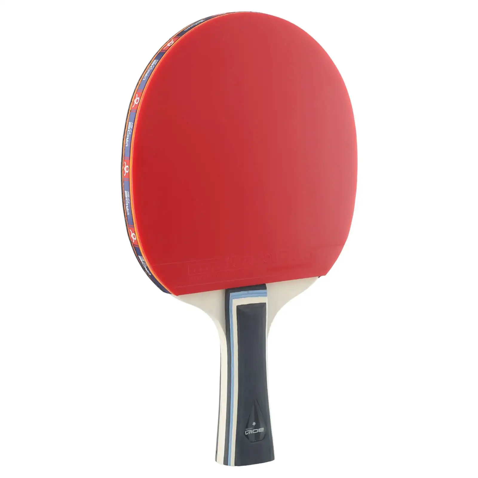 Bat Table Tennis Racket Wood Rubber Black Red Double-sided Heft Reverse Glue Sports Strong Spin 7 Ply Comfortable