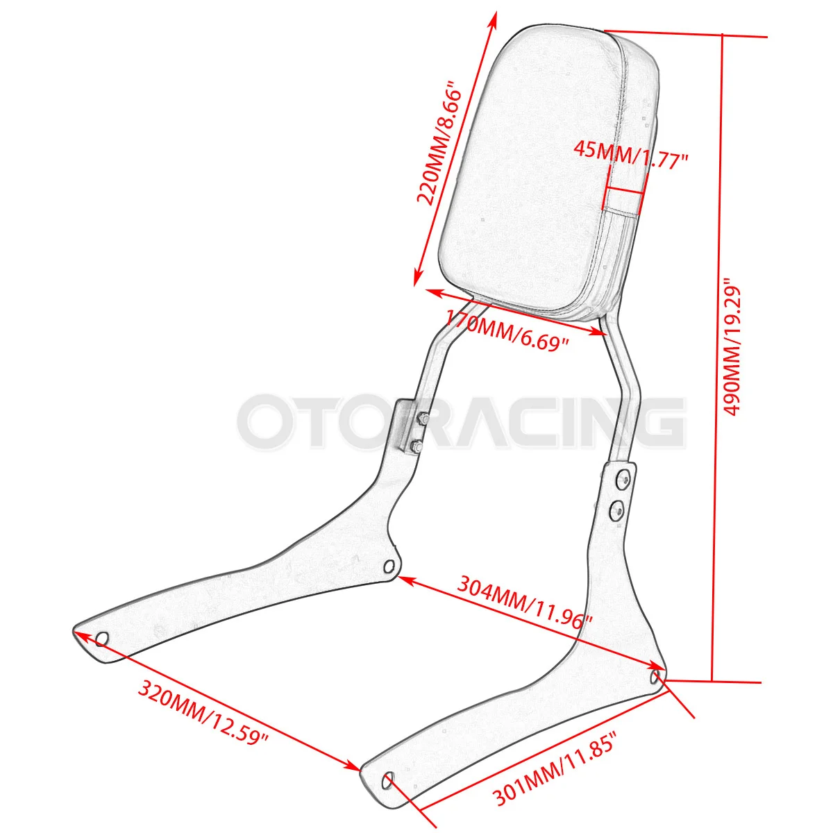 Motorcycle Rear Passenger Chrome Backrest Sissy Bar For Suzuki Boulevard C90 2005-2009 Intruder VL1500 1998-2004