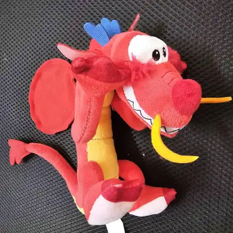 Disney Mulan Mushu Loong Dragon Shoulder Pal Magnet Plush Toy
