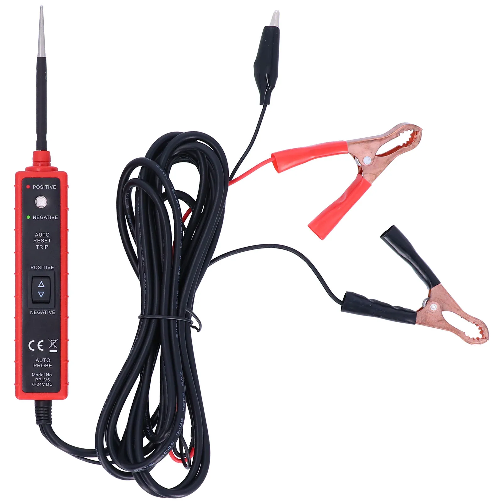 

6‑24V Power Circuit Electrical Circuit Tester Detector Professional Auto Diagnostic Tool with 14.8ft Cable Auto Circuit Tester