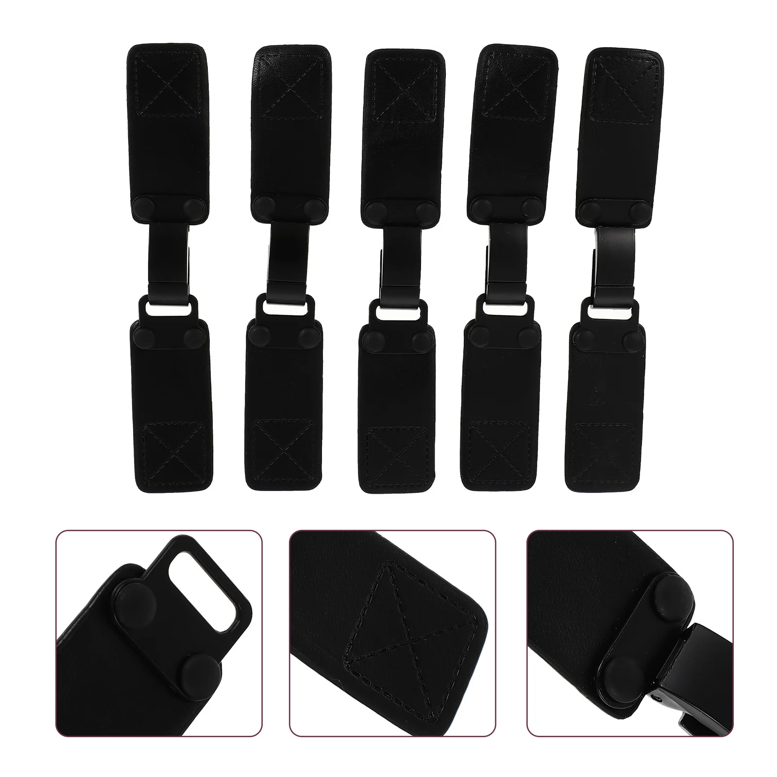 معطف الرياح حزام أبازيم معدنية Pu تبديل المشابك للسترات معاطف Diy بها بنفسك الملابس والاكسسوارات #1