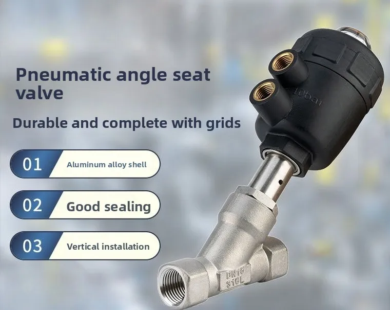 

Высокотемпературный пневматический угловой седельный клапан из нержавеющей стали 304, внутренняя резьба от DN15 до DN50, для паровых систем и химической обработки