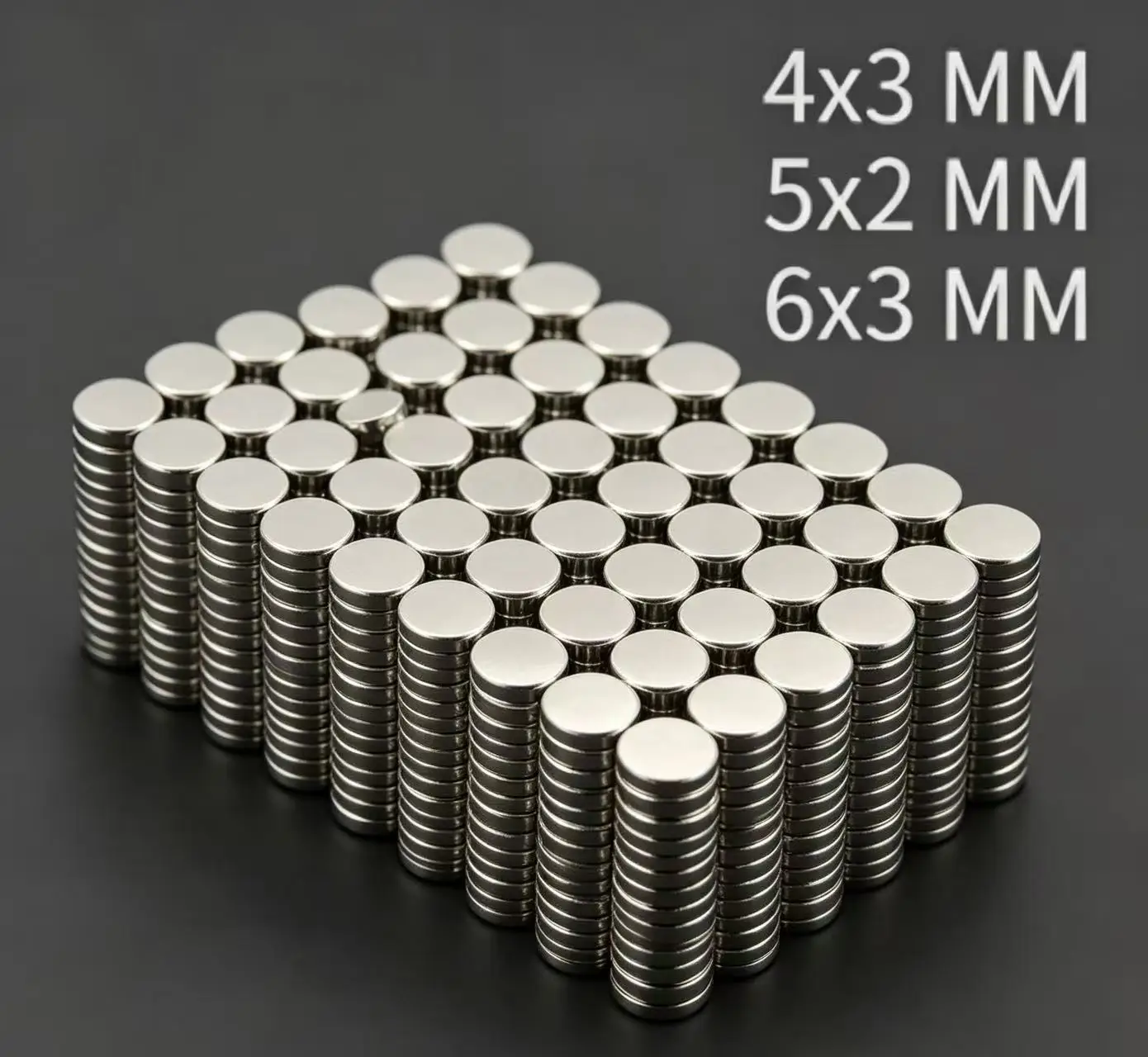 4x3 5x2 6x3MM Round Search Magnets Thick Disc Powerful Magnet For Fridge, DIY, Building, Scientific, Craft, Education