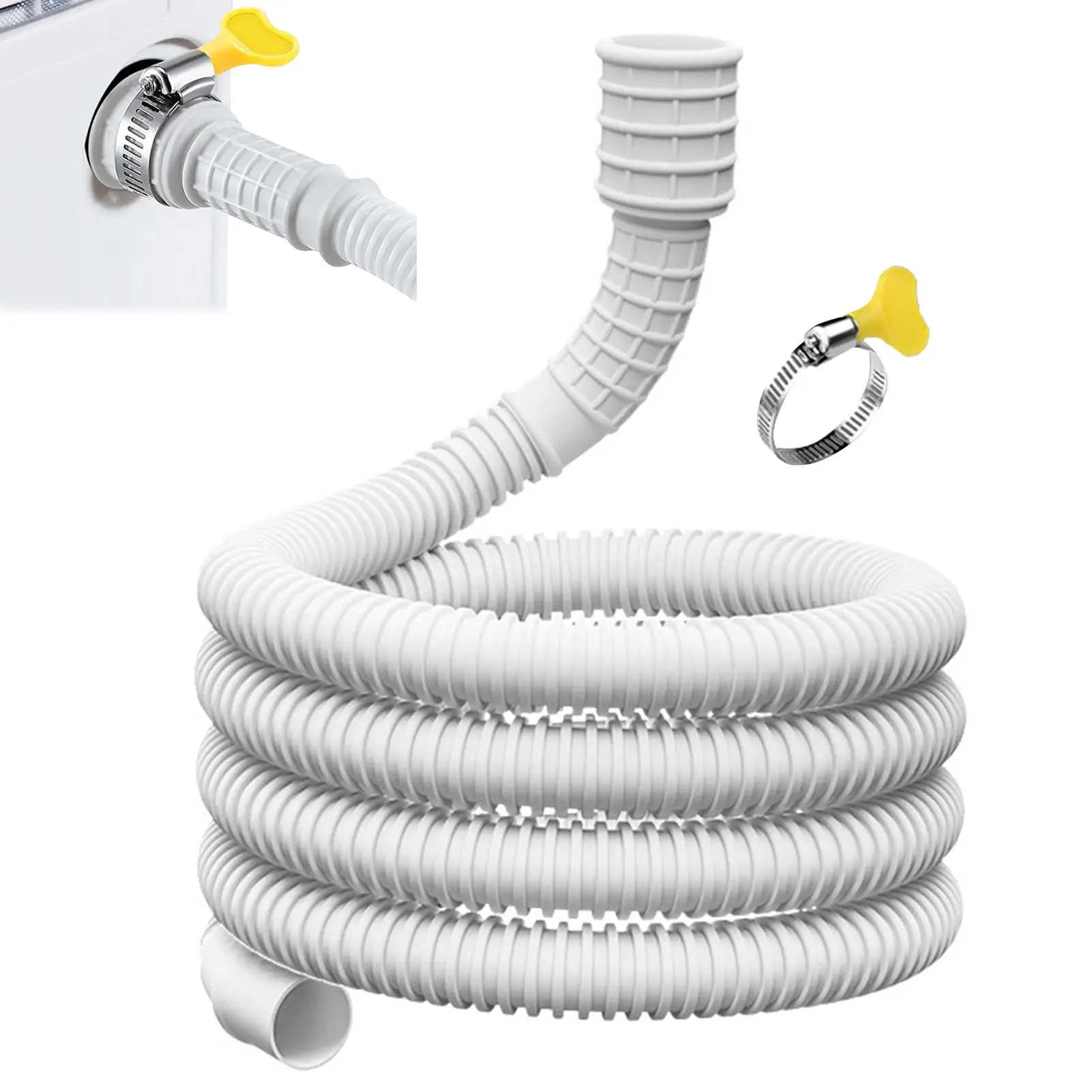 Universal Air Conditioning Drainage Hose Dehumidifier Drain Hose Cuttable Corrugated Drainpipe Thickened Drainpipe