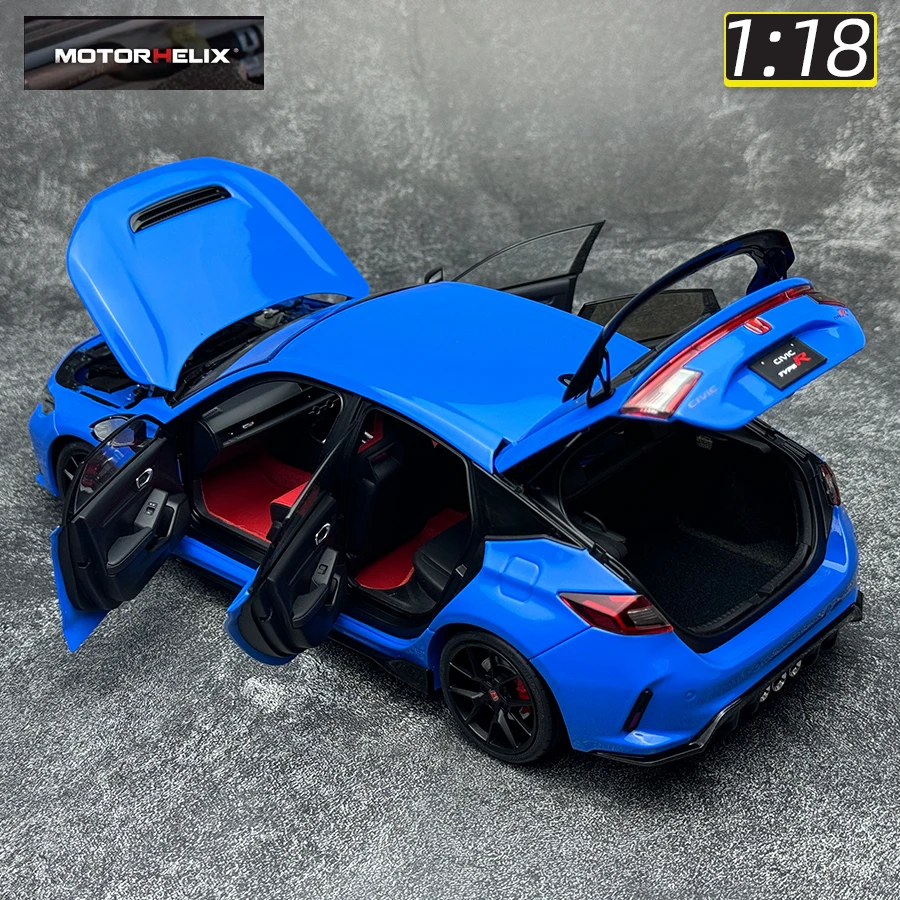 Motorhelix 1:18 MH Honda FL5 Civic Type R Car model Sports car static decoration holiday gift collection