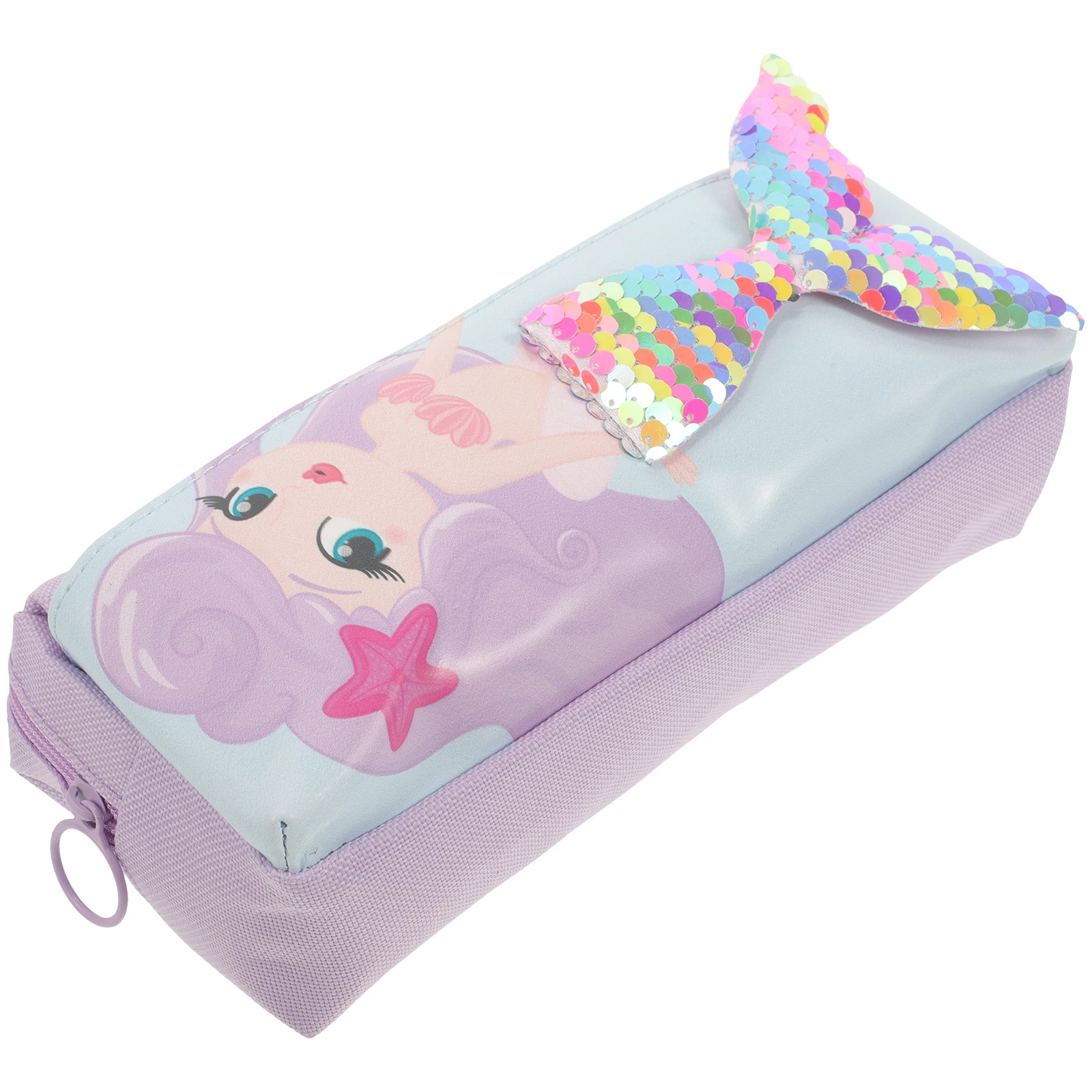 

Sequin Pencil Oxford Cloth Cute Girls Stationery Box Mermaid Pen Mini Pencil Case Cases Slim Mini Pouch Storage