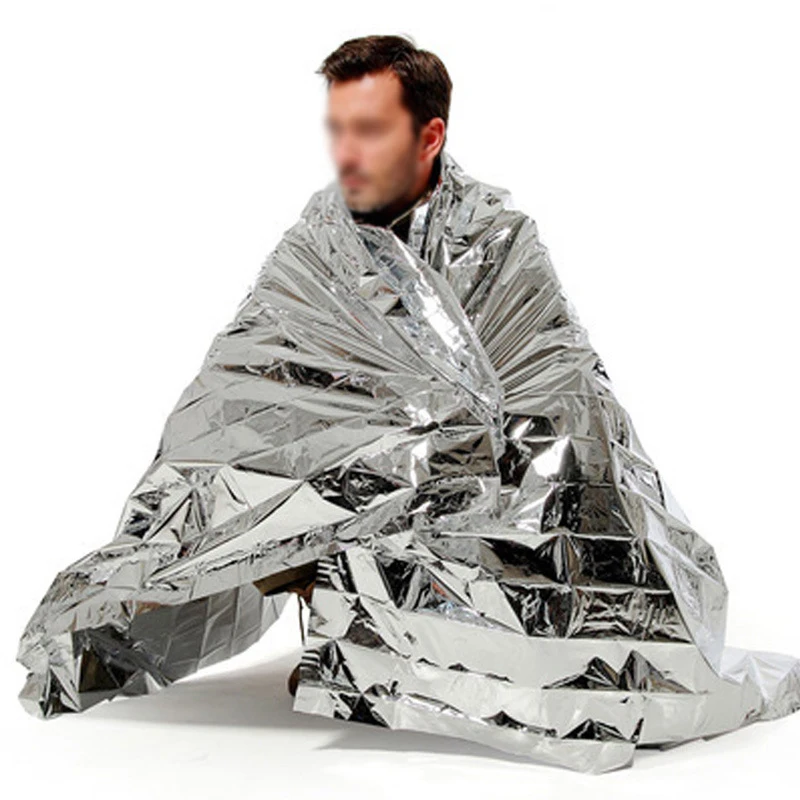 Emergency Waterproof Thermal Insulation Waterproof Emergency Blanket For Camping Multi-purpose Design