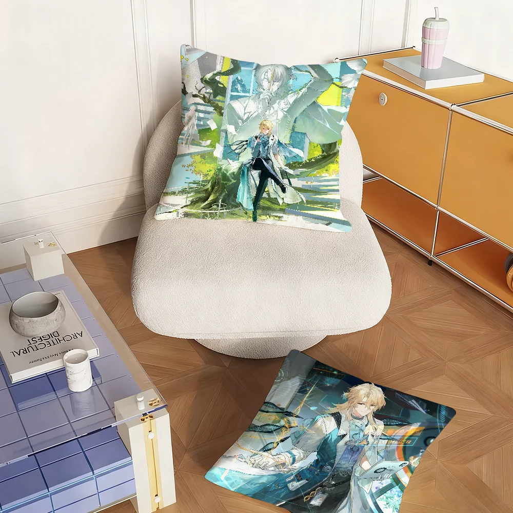 

Wuthering Waves Luuk Herssen Pillow Case Bedroom Sofa Living Room Backrest Decoration Square Cushion Nap Time
