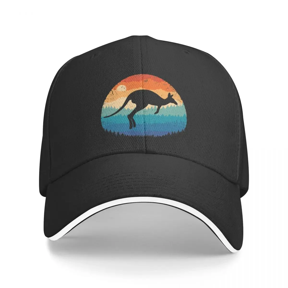 

Australia Kangaroo Retro Baseball Cap Hat Man For The Sun funny hat Trucker Cap Mens Hats Women's