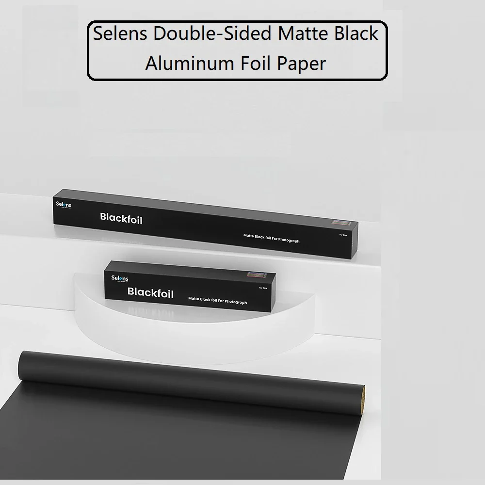 Selens Spotlight Black Aluminum Foil Paper Matte Cinefoil Non