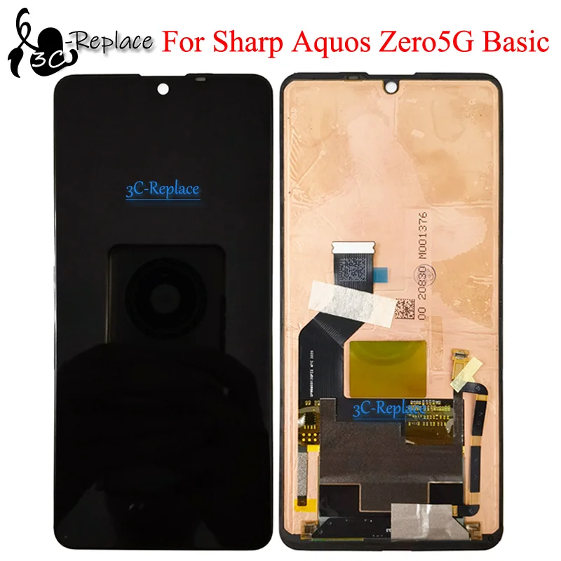 OLED Black 6.4 Inch For Sharp Aquos Zero5G Basic LCD DIsplay Touch