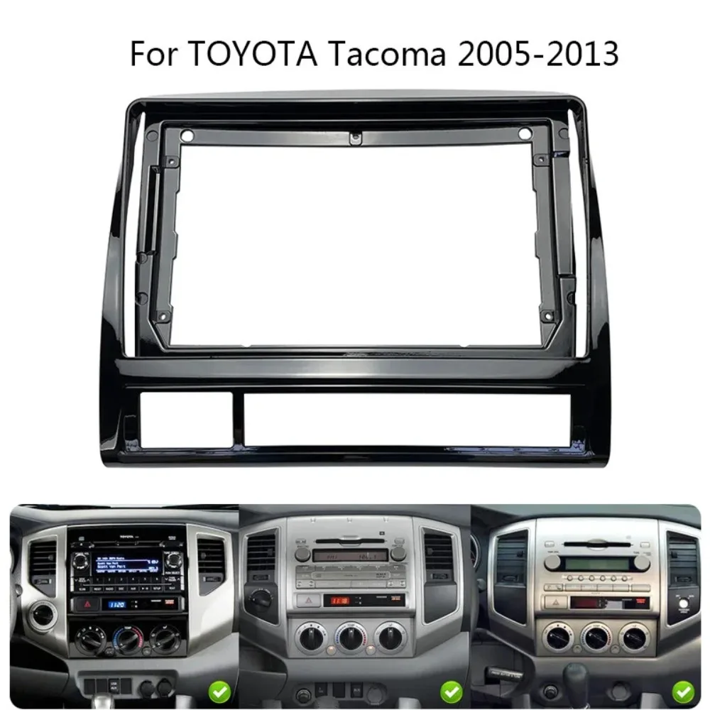 

For TOYOTA TACOMA 2005-2013 9inch 2 Din Android Head Unit Car Radio Frame Kit Auto Stereo Dash Fascia Trim Bezel Faceplate Tools