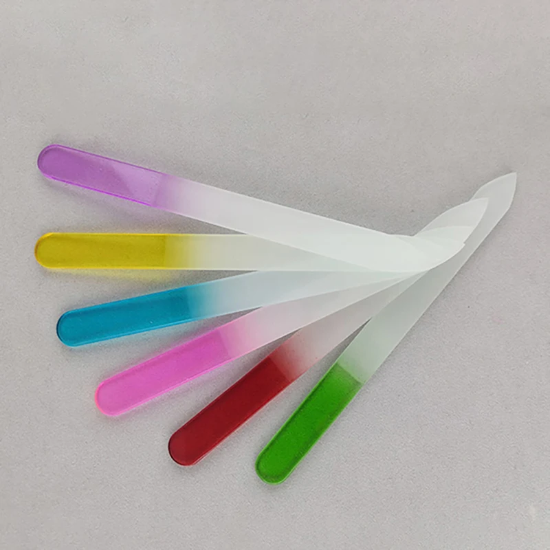 1 шт. пилки для ногтей, пилка для ногтей из хрустального стекла, шлифовальный стержень, двусторонняя пилка для маникюра, инструменты для шлифовки ногтей