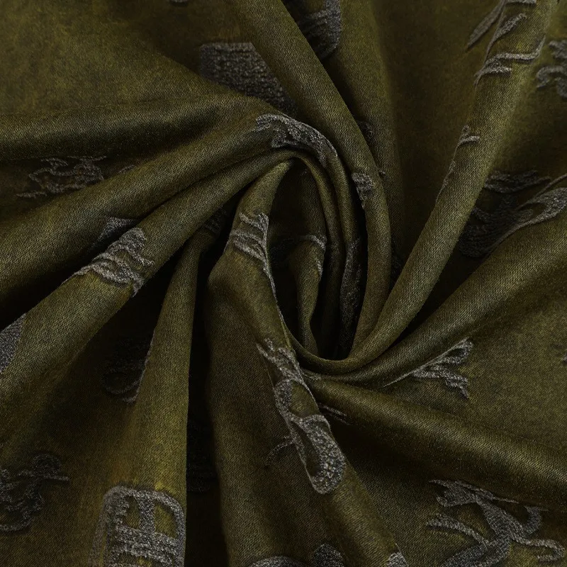 

Silk positioning pattern printed fabric dress cheongsam new Chinese-style shirt