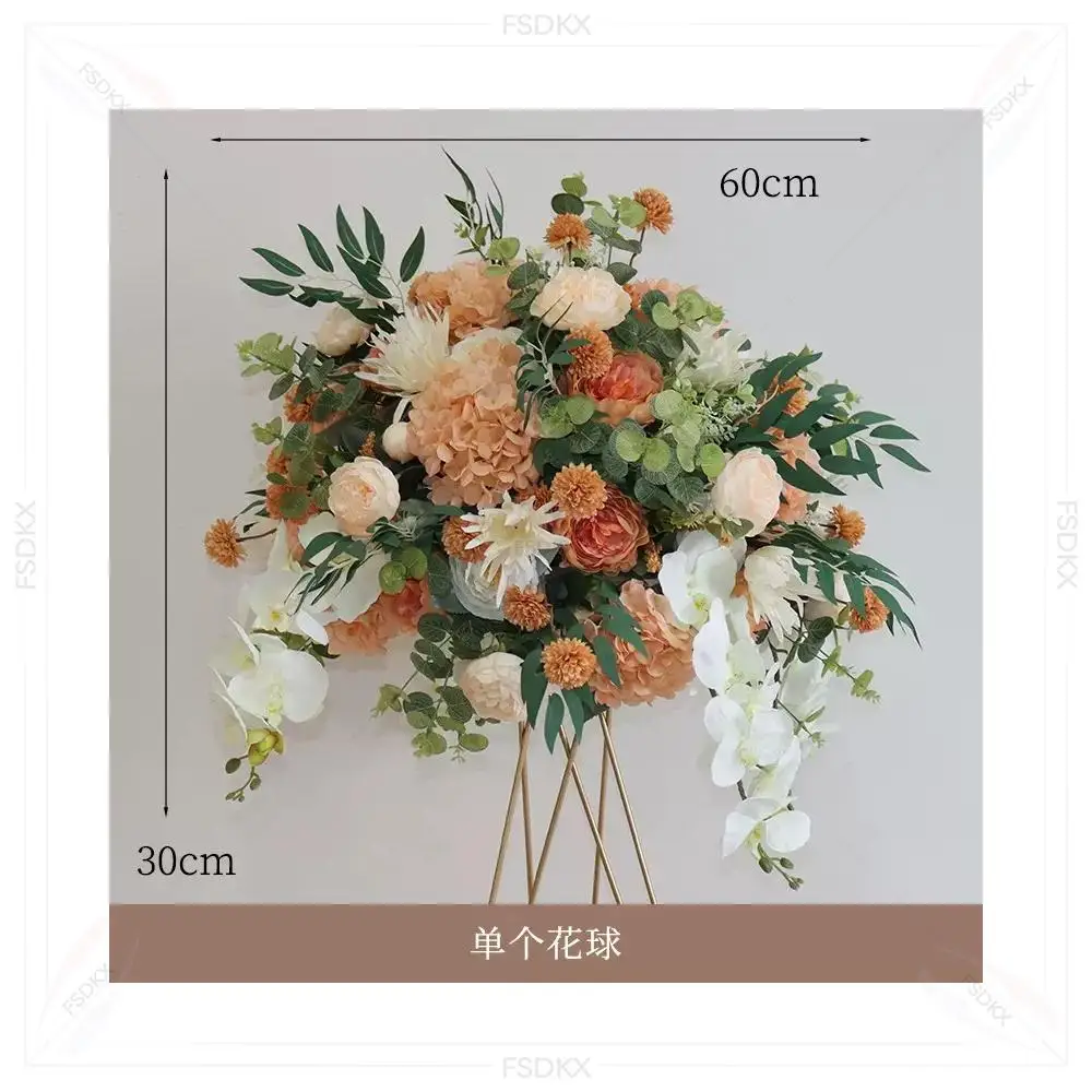 

Table Flowers Artificial Flower Ball Arrangement Bouquet Events Decor Rose Flower Ball Wedding Centerpiec
