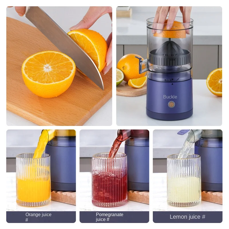 Juicer multifungsi rumah tangga portabel pemisah jus residu otomatis jus jeruk pemeras jus lemon de cocina