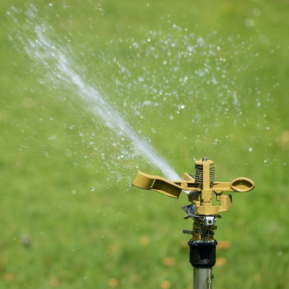 4 Points Aluminum Alloy Adjustable Swing Arm Sprinkler 360 Degree Rotation For Agricultural Farm Landscape Irrigation System