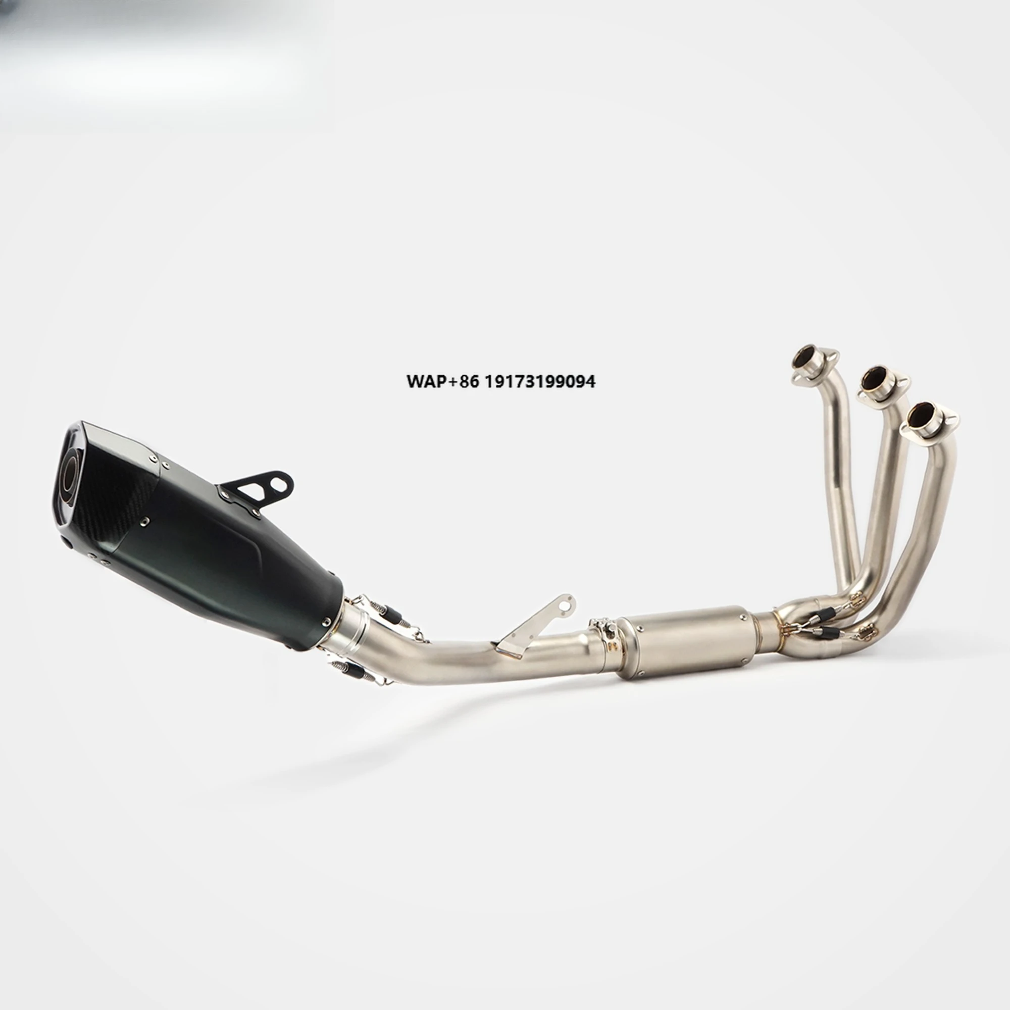 For 675SR Carbon Fiber Stainless Steel Full Side-Exit Exhaust Precision Welding Sportbike Racing Replacement 2024-2025 Model