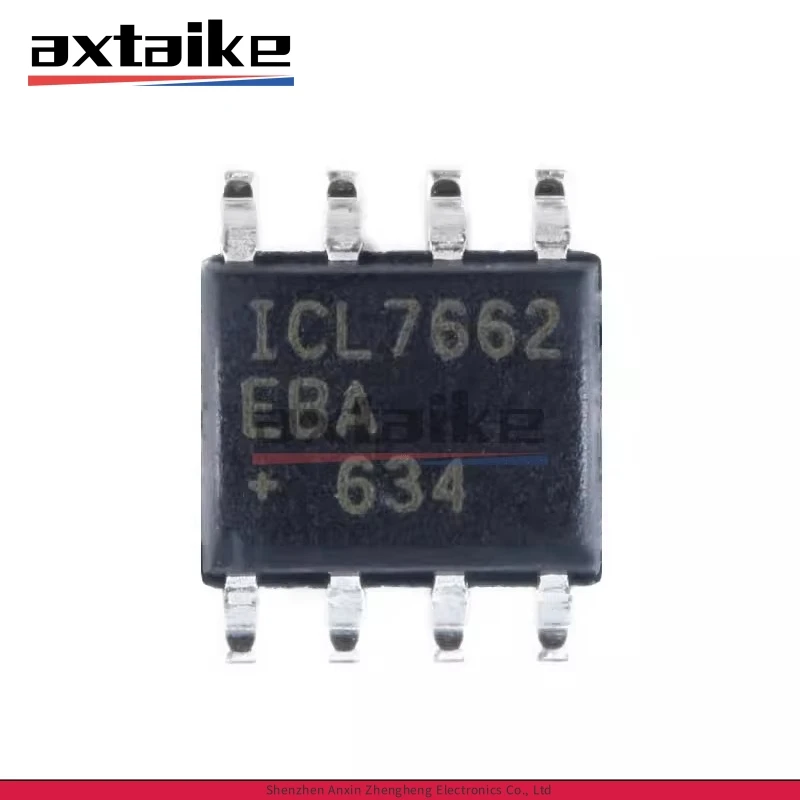 5PCS ICL7662EBA+T SOP-8 ICL7662EBA ICL7662 Input 4.5V - 20V 10KHZ SMD IC CMOS Voltage Converters