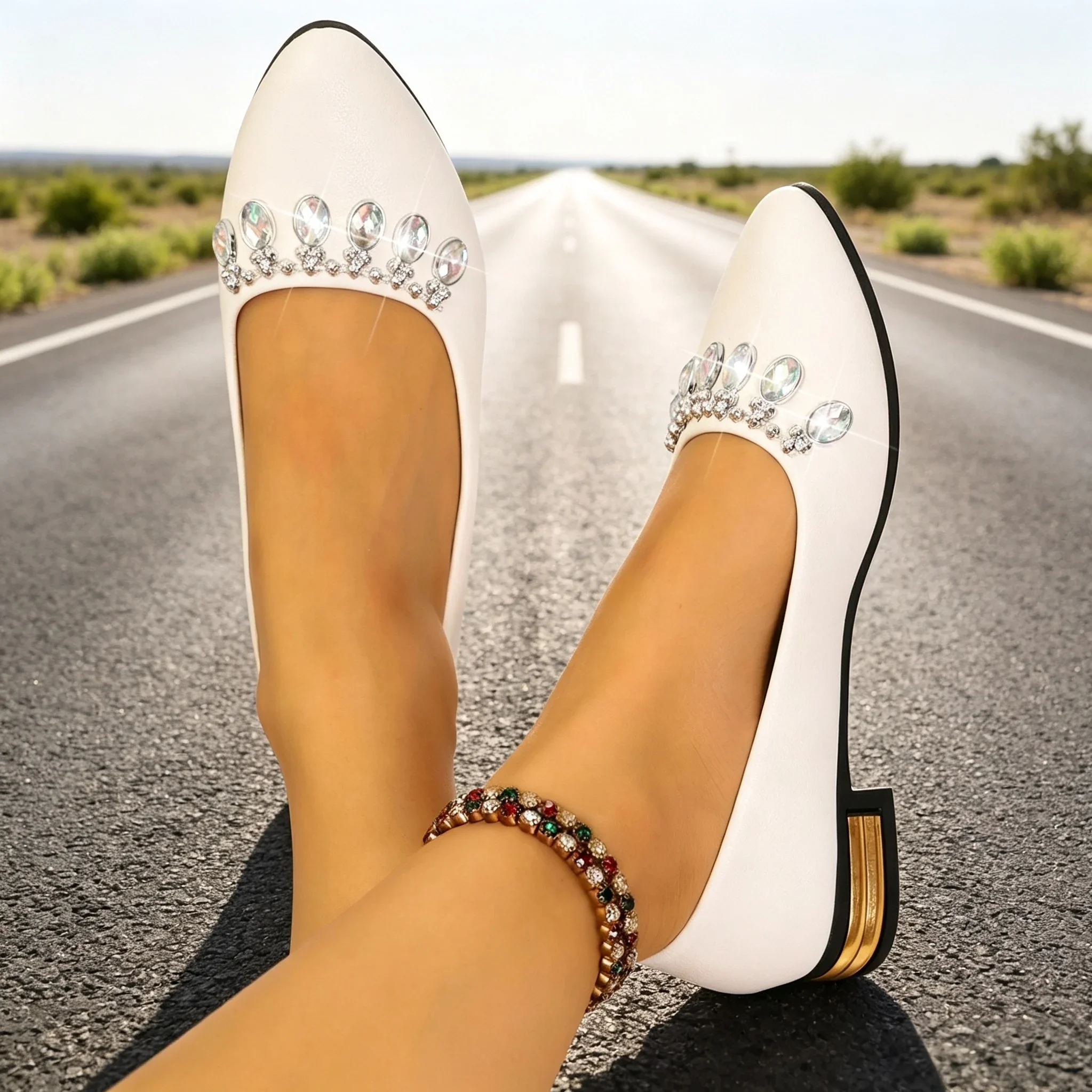 レディースフラットシューズ ポインテッドトゥ バレエシューズ - Loafer Flat Women のレビューと価格