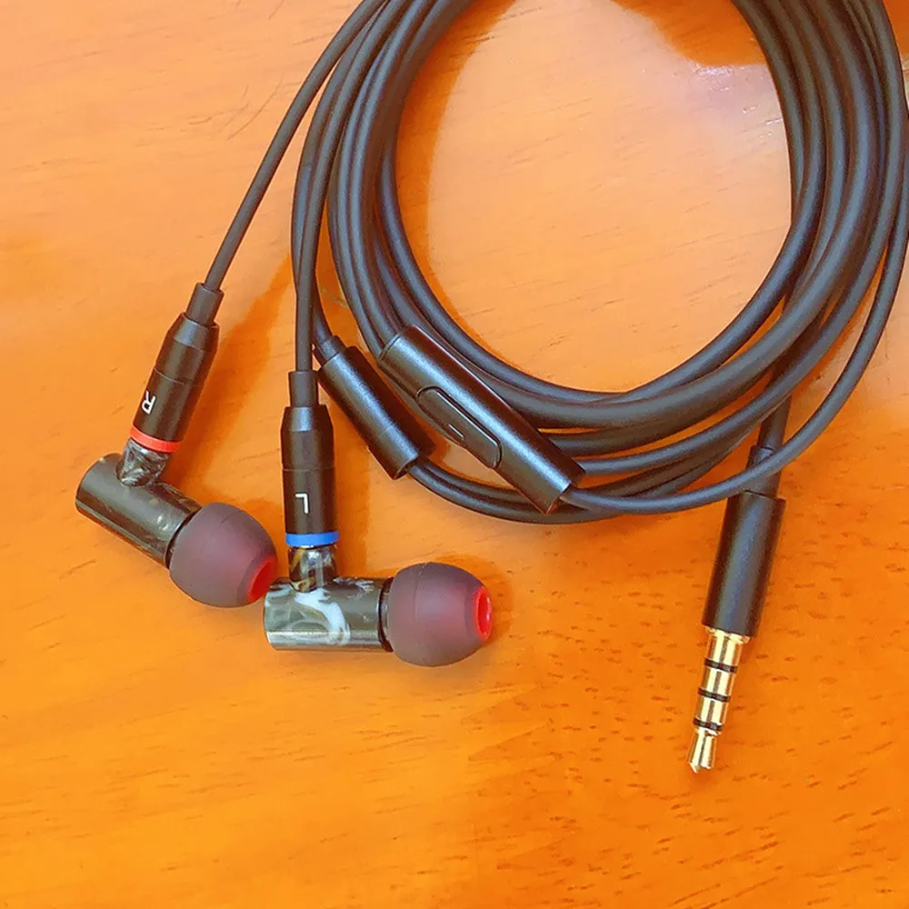 FENGRU WT2 In Ear Resin Full Frequency Balanced Armature Earphone Sleep Headphone HiFi Audiophile MMCX Detachable