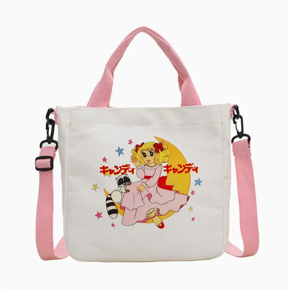 Candy Candy tote bag canvas  shopper sac cabas totebag personnalisable woman