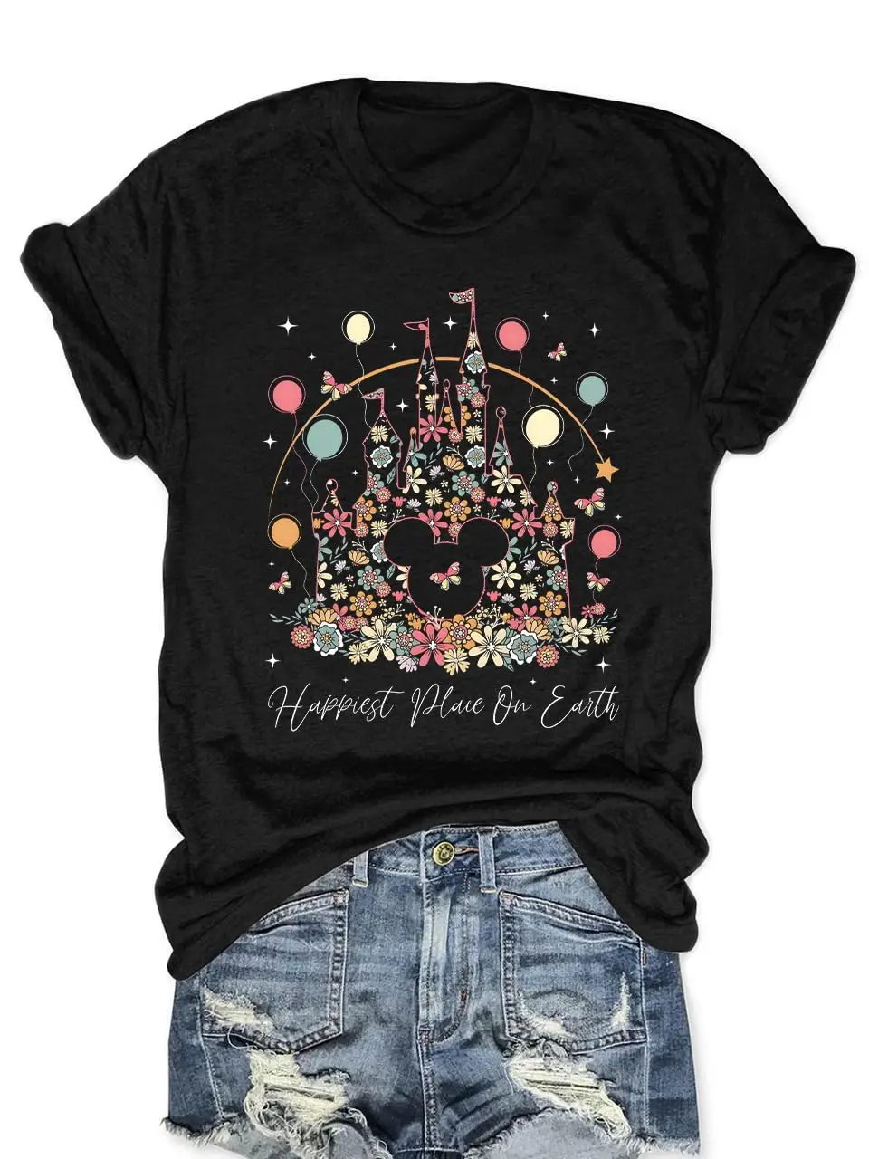 Magical Shirt for Women Magic Kingdom Tshirt Short Sleeve Castle Graphic Tops Family Vacation Tee Y2K Summer oversizedGr