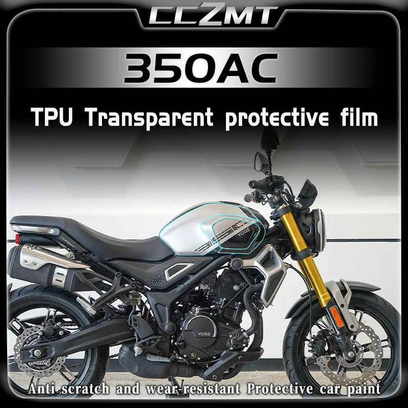 

For LONCIN VOGE 350AC 350 AC 350ac Invisible car wrap film fuel tank sticker transparent protective film modified accessories