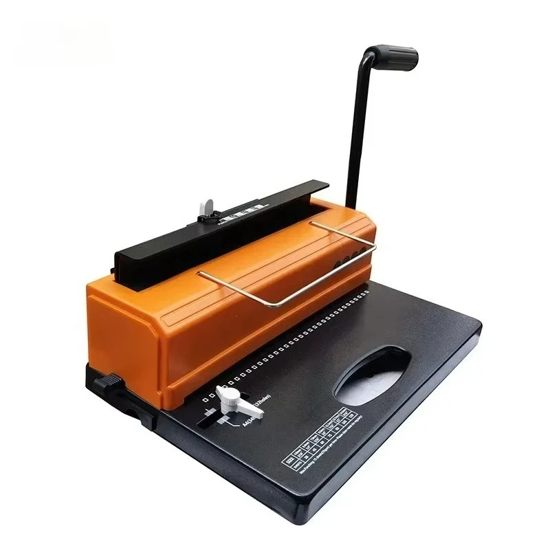T118 Double Coil Binding Square Hole Office Text Manual Tender Document Calendar A4 Punching Binding Machine
