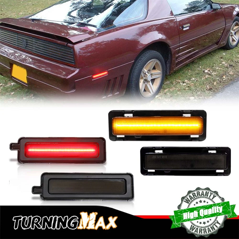 Car LED Front / Rear Fender Flare Indicator Lamps Side Marker Turn Signal Light Parking Light For Pontiac Firebird 1982-1992 12V