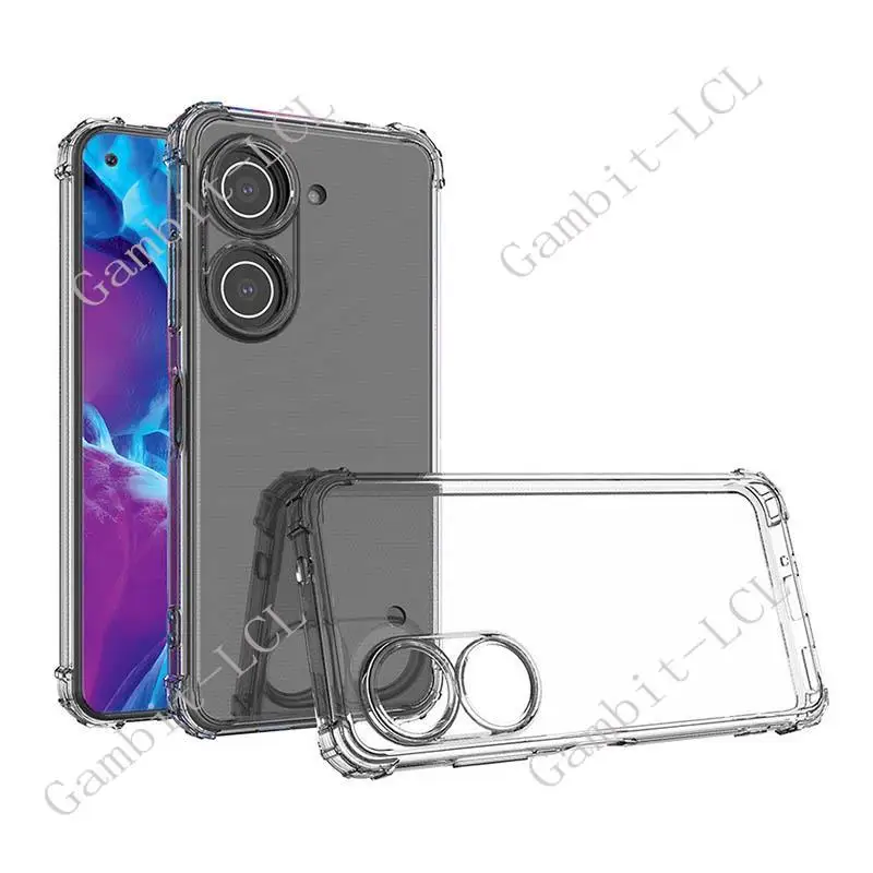 Anti-Falling Case For ASUS Zenfone 9 10 AI2302 AI2202 Soft Silicone TPU Original Shockproof Back Cover ON Zenfone 10 Shell