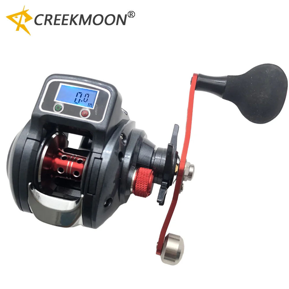 

Digital Display Baitcasting Wheel 16+1 Ball Bearing Left/Right Hand Fishing Reels Electronic Line Counter 6.3:1 Sea Casting Reel