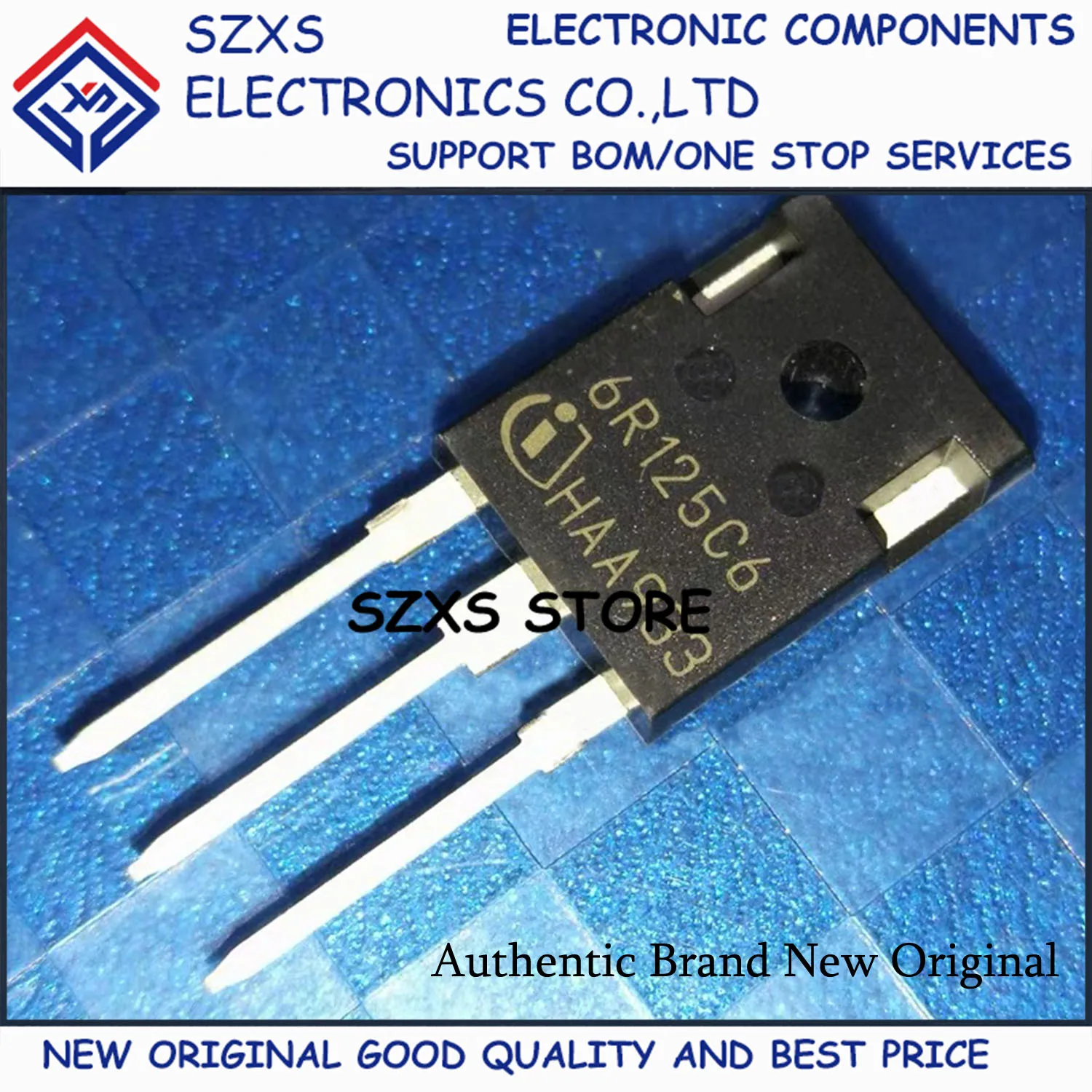 New Original 10Pcs 6R125C6 IPW60R125C6 TO-247 650V 89A MOSFET Field-Effect Transistor In Stock Electronic Component Good Quality