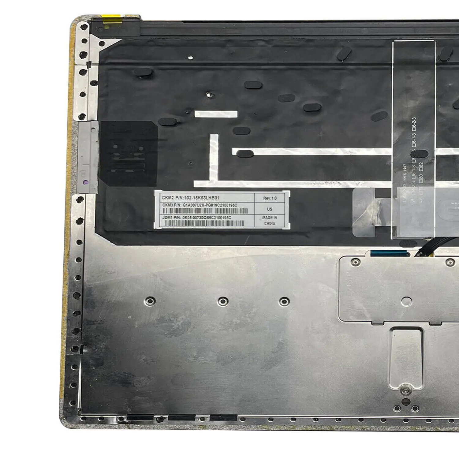 لجهاز Microsoft Surface 1st 2nd 1769 Palmrest Touchpad مع لوحة مفاتيح بإضاءة خلفية رمادي أمريكي