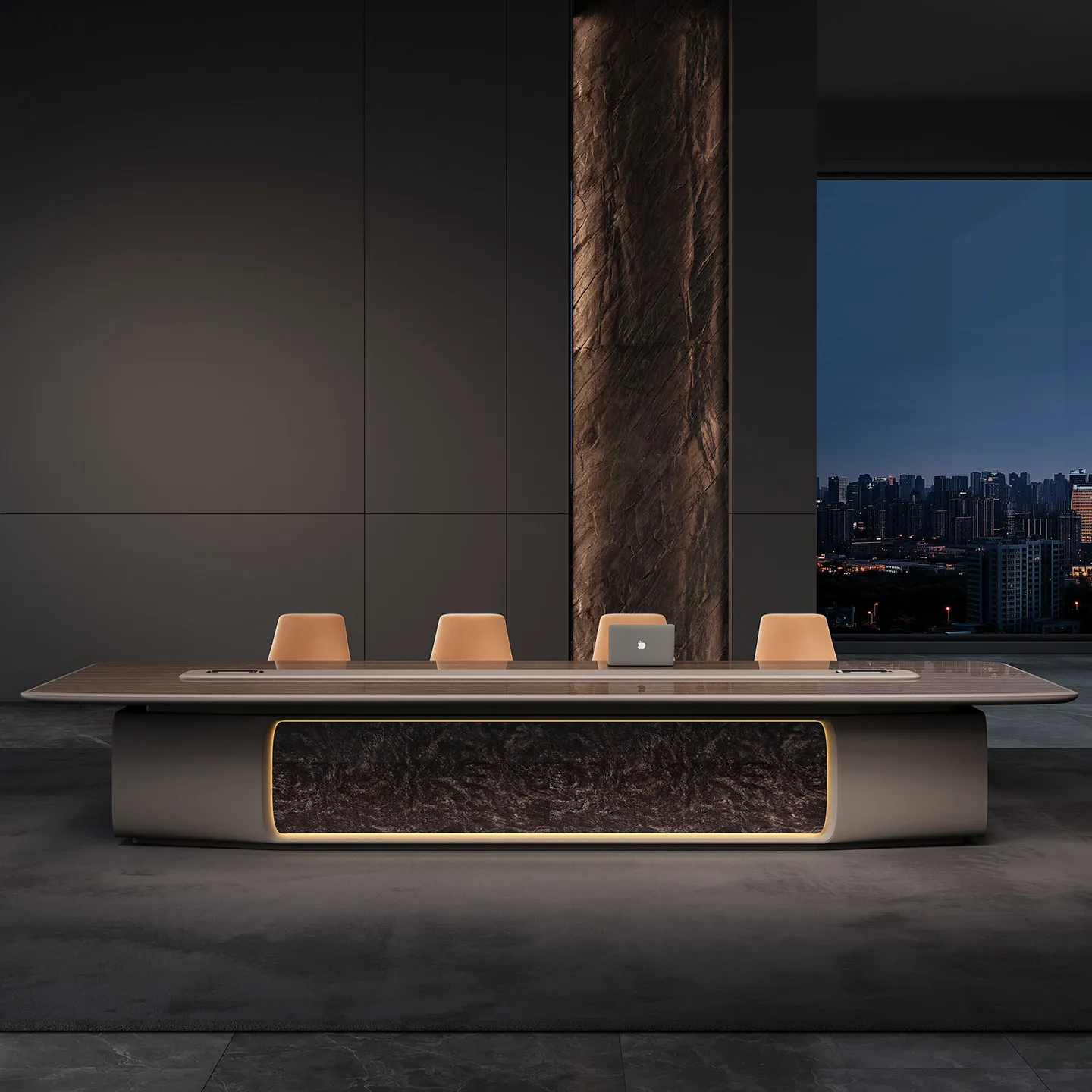 E0 Level Modern Extendable Modular Conference Table High-End Feel Commercial for Hotel and School Use