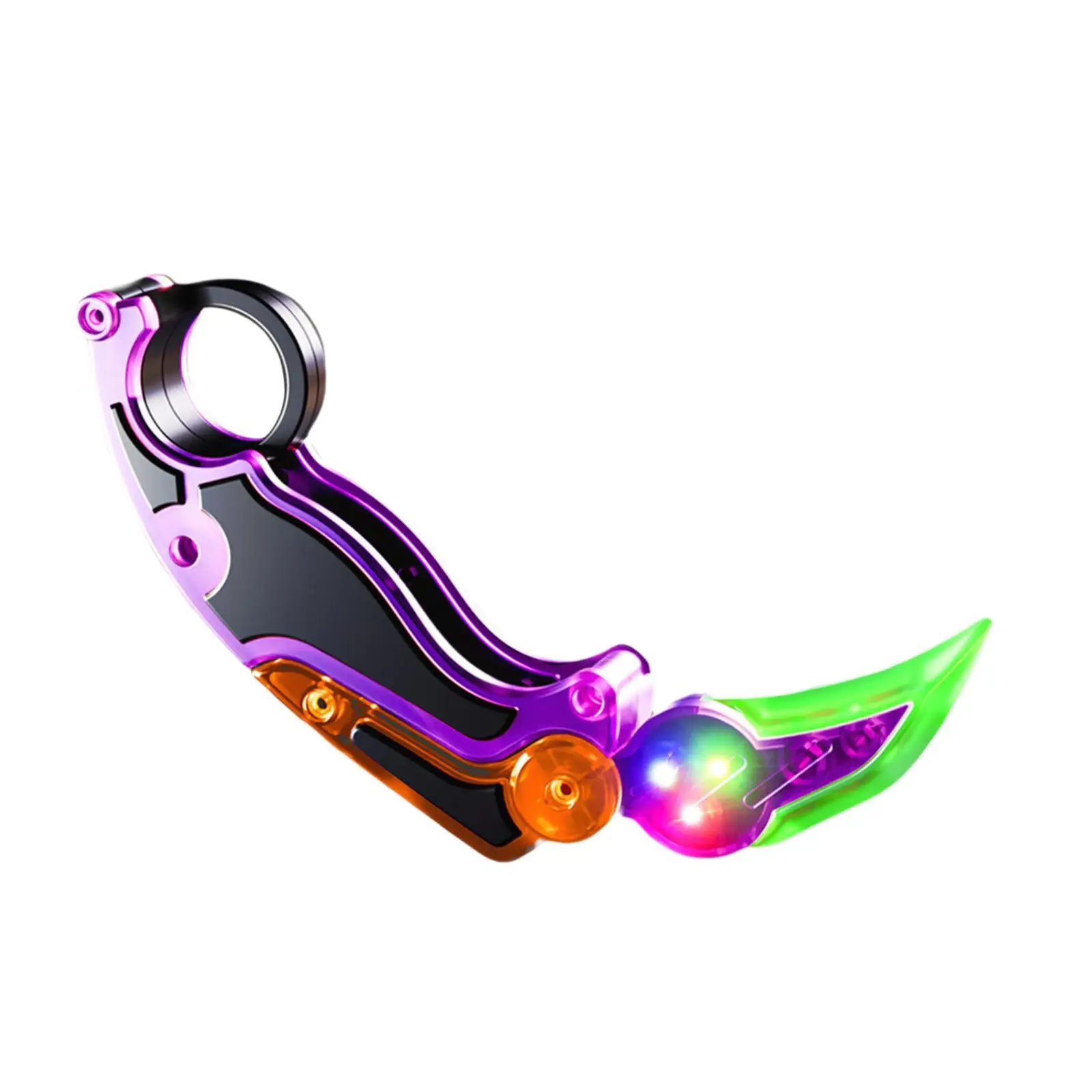 Claw Knife Toy Portable Novelty with Light Foldable Small Radish Knife Mini Model for Children Kids Family Adults Holiday Gifts