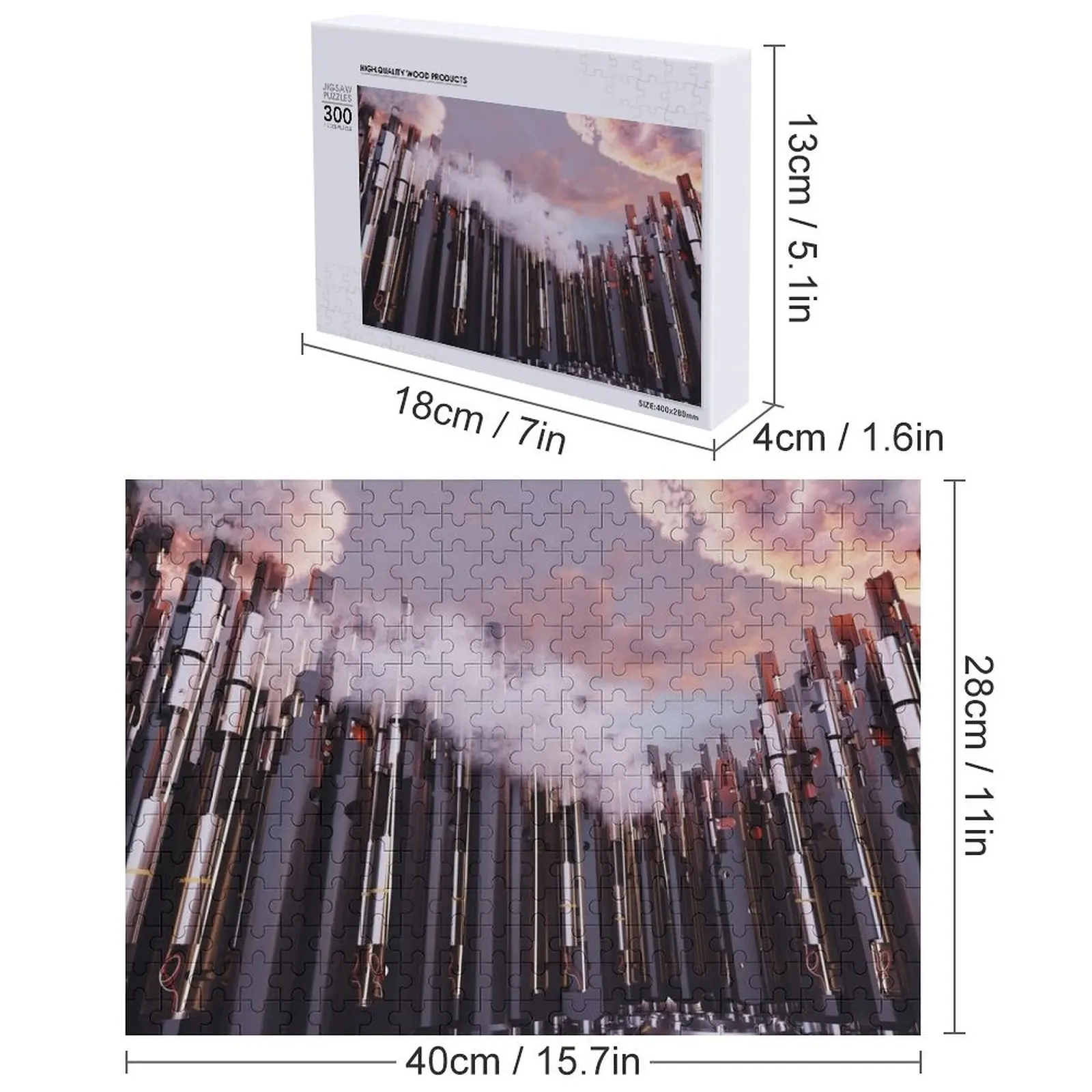 초점면 - 황혼 직소 퍼즐 게임 어린이 나무 성인 맞춤형 어린이 선물 퍼즐