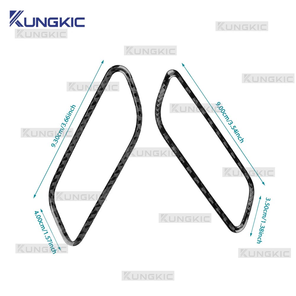 Real Soft Carbon Fiber Sticker For SEAT Ateca 5F 2016-2025 For Cupra Ateca 5F 2018-2025 Car Air Outlet side of Instrument Trim - Image 5