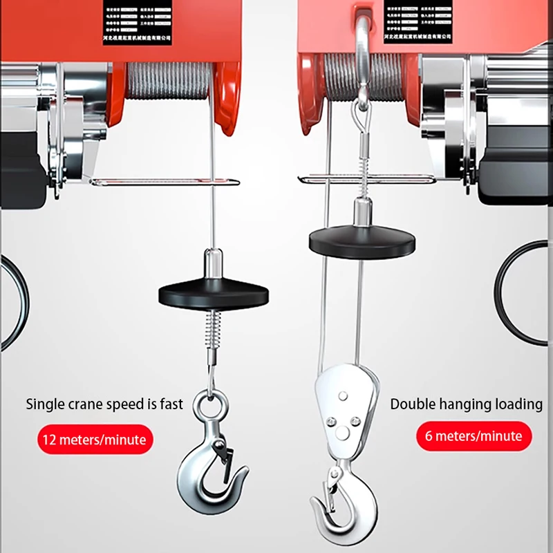 رافعة كهربائية 100-400 كجم مع سلكية/لاسلكية للتحكم عن بعد رافعة رفع كابل رافعة ونش لمصعد مرآب السيارة والقارب
