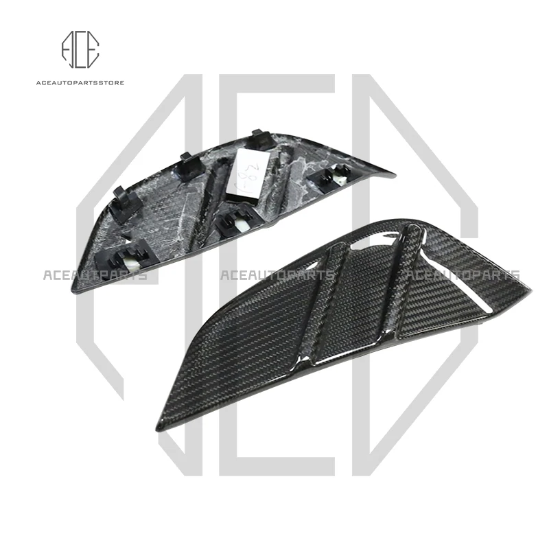 

Dry Carbon Fiber Front Bumper Side Fender Fog Lamp Air Vent Cover Trim For BMW M3 M4 G80 G82 G83 Car MP Styling Accessories