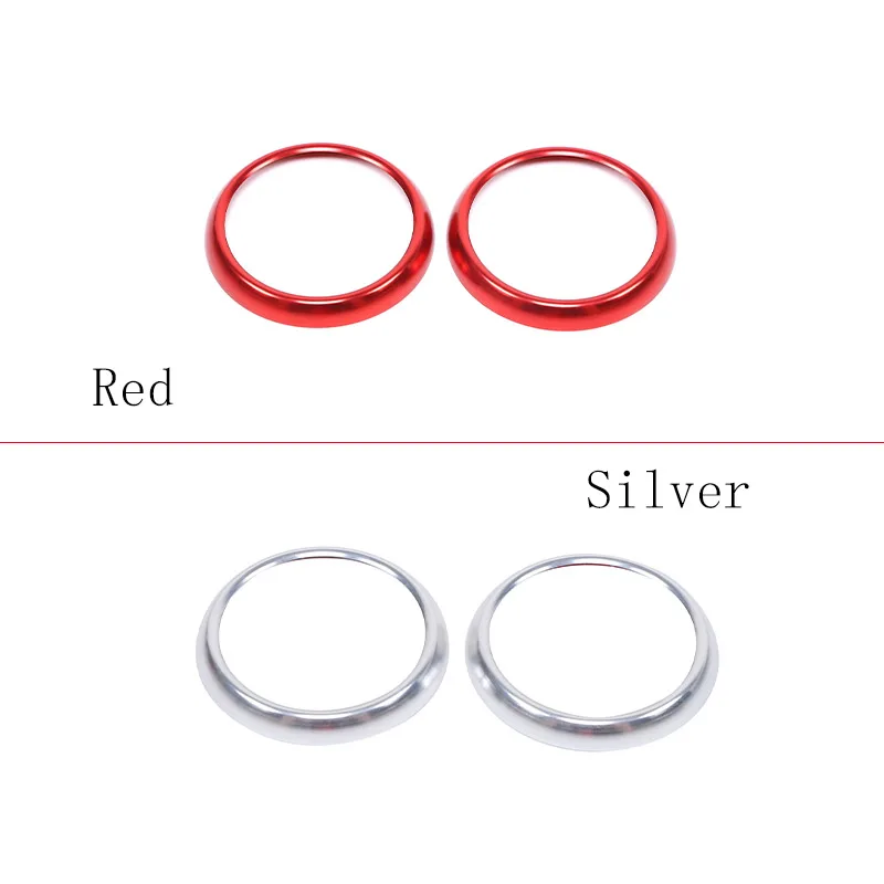 For SEAT Leon MK2 2008-2012 Aluminum Alloy Car Center Control Side Air Outlet Decorative Ring Car Interior Accessories