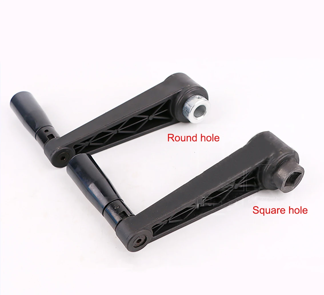 1Pcs Round Hole/Square Hole Mounting Foldable Crank Handles For Lathe Milling Machine Revolving Handle Length 63/80/100-160mm